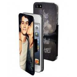 Housse portefeuille avec photo pour iPhone 5