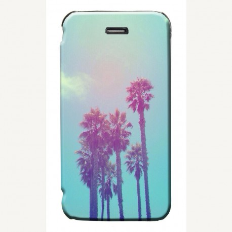 Housse portefeuille avec photo pour iPhone 4