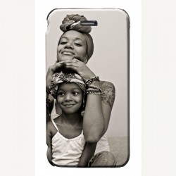 Housse portefeuille avec photo pour iPhone 4S