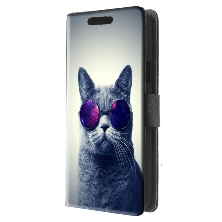 Housse portefeuille avec photo pour Samsung Galaxy S5 Mini