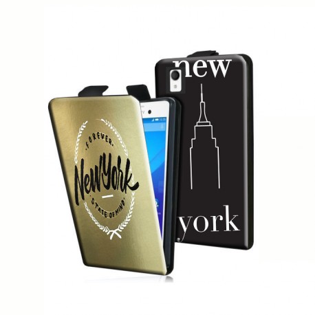 Housse verticale avec photo pour Sony M4 Aqua