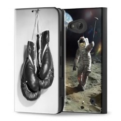Housse portefeuille avec photo pour Microsoft Lumia 430