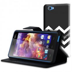 Etui housse portefeuille avec photo pour Wiko Highway Signs