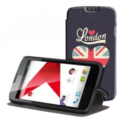 Etui housse portefeuille avec photo SFR Startrail 5