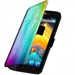 Etui housse portefeuille avec photo Alcatel One Touch Pop S7