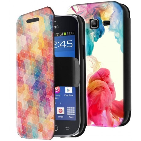 Etui housse portefeuille avec photo Samsung Galaxy Trend 2 Lite 