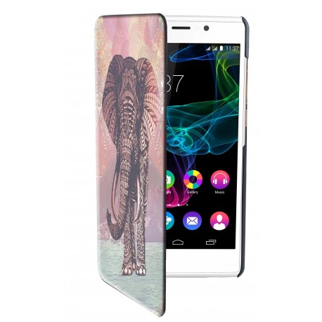 Etui housse portefeuille avec photo Wiko Ridge Fab 4G