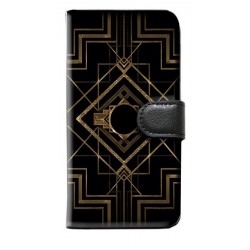 Etui housse portefeuille avec photo Orange Nura