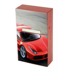 Etui à cigarettes personnalisable rouge - Cache paquet en aluminium à personnaliser