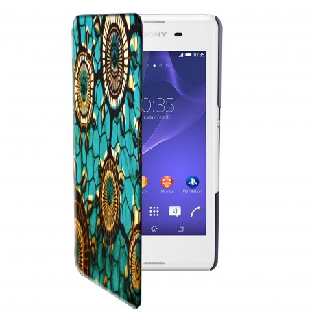 Etui housse portefeuille avec photo pour Sony Xperia E3