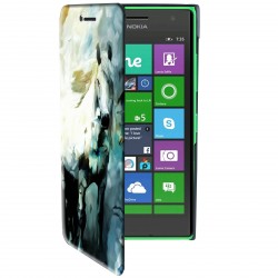 Etui housse portefeuille avec photo pour Microsoft Lumia 850 