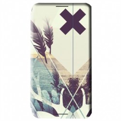 Etui housse portefeuille avec photo pour HTC Desire 816