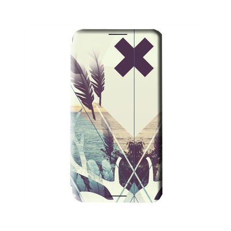 Etui housse portefeuille avec photo pour HTC Desire 816