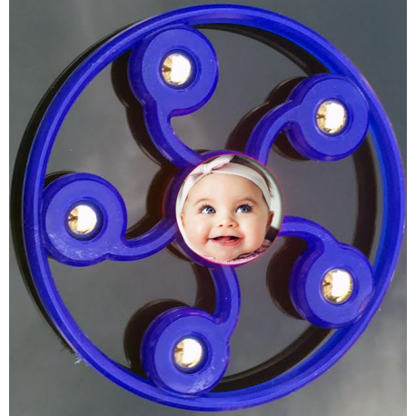 Hand spinner personnalisé cercle 5 branches