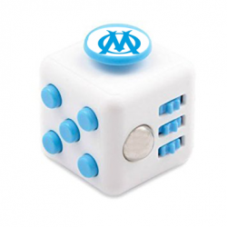 Hand cube personnalisable blanc et bleu