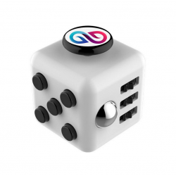 Hand cube personnalisable blanc et noir