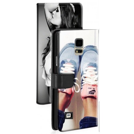 Etui housse portefeuille avec photo pour Samsung Galaxy Note 4