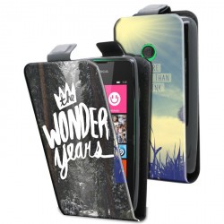 Housse verticale avec photo pour Microsoft Lumia 530