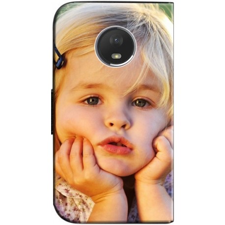 Housse portefeuille Motorola Moto E4 personnalisable
