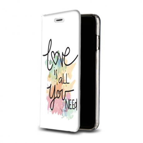 Housse portefeuille iPhone 8 Plus personnalisable Blanc