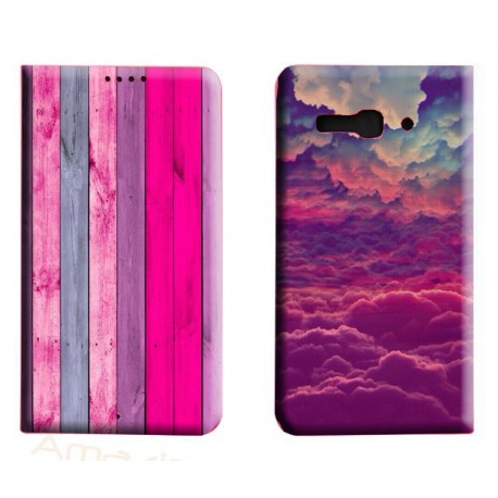 Etui housse portefeuille avec photo pour Alcatel Pop C9