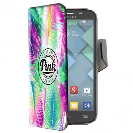 Etui housse portefeuille avec photo pour Alcatel Pop C7