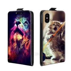 Housse verticale iPhone X personnalisable Blanc