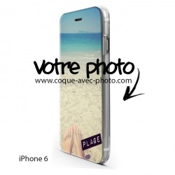Housse portefeuille avec photo pour iPhone 6