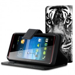 Etui housse portefeuille avec photo pour Acer Liquid Z200