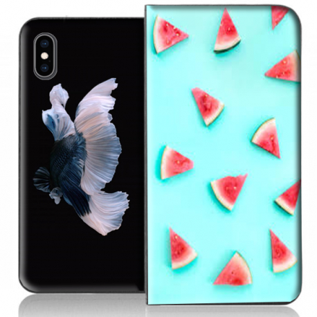 Housse portefeuille iPhone XS personnalisable
