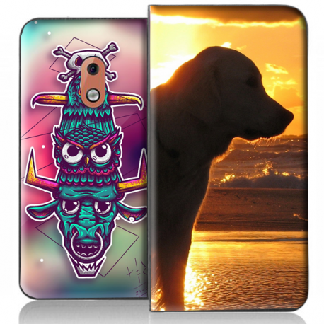 Housse portefeuille Nokia 2.1 2018 personnalisable