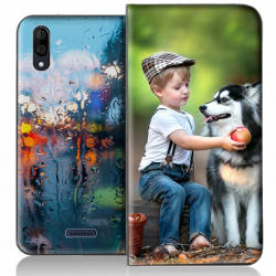 Housse portefeuille Wiko Y80 personnalisable