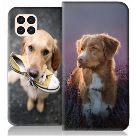 Housse portefeuille iPhone 12 Max personnalisable