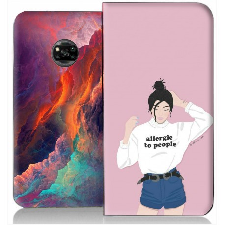 Housse portefeuille Xiaomi Poco X3 NFC personnalisable