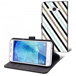 Etui housse portefeuille avec photo Samsung Galaxy J5