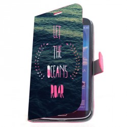 Housse portefeuille avec photo pour Samsung Galaxy Mega 2