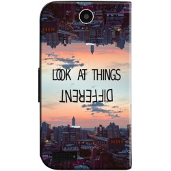 Housse portefeuille avec photo Orange Dive 30