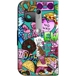 Etui housse portefeuille avec photo Motorola G 3eme Génération