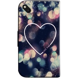 Etui housse portefeuille avec photo Wiko Sunset 2