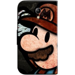 Housse portefeuille avec photo Samsung Galaxy S4 Mini