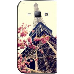 Etui housse portefeuille avec photo Samsung Galaxy J2