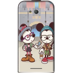 Housse à rabat vertical avec photo Sony Xperia E4G