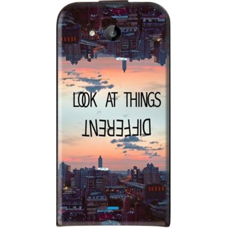 Housse à rabat vertical avec photo Microsoft Lumia 535