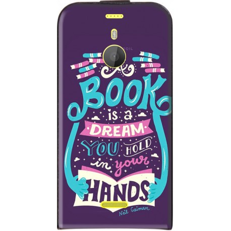 Housse à rabat vertical avec photo Nokia Lumia 1520