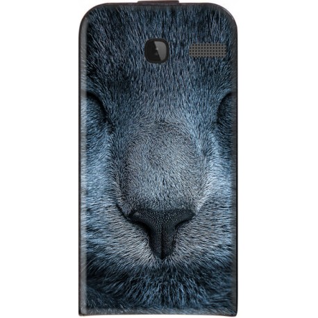 Housse verticale avec photo Alcatel One Touch Pop C1