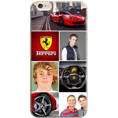 Coque personnalisable mosaïque Ferrari pour iPhone 6/6S