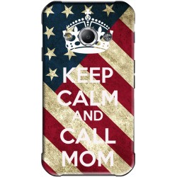 Coque avec photo Keep Calm and Call Mom Samsung Galaxy Xcover personnalisable