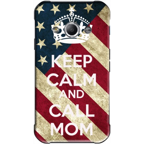 Coque avec photo Keep Calm and Call Mom Samsung Galaxy Xcover personnalisable