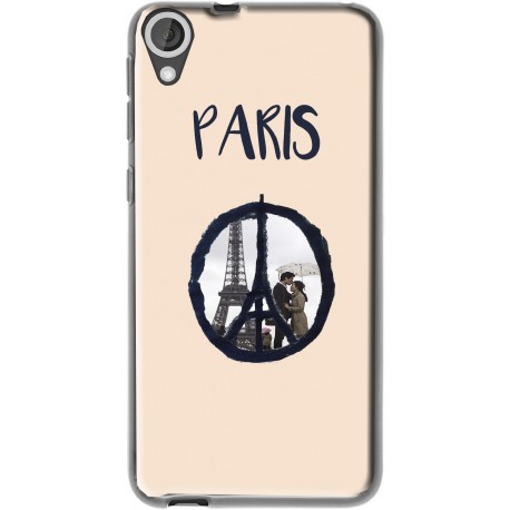 Coque avec photo Logo Paris HTC Desire 820
