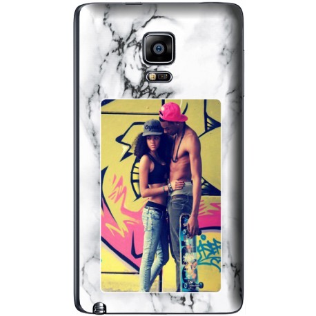 Coque Fond Marbre Blanc Samsung Galaxy S6 Edge personnalisable